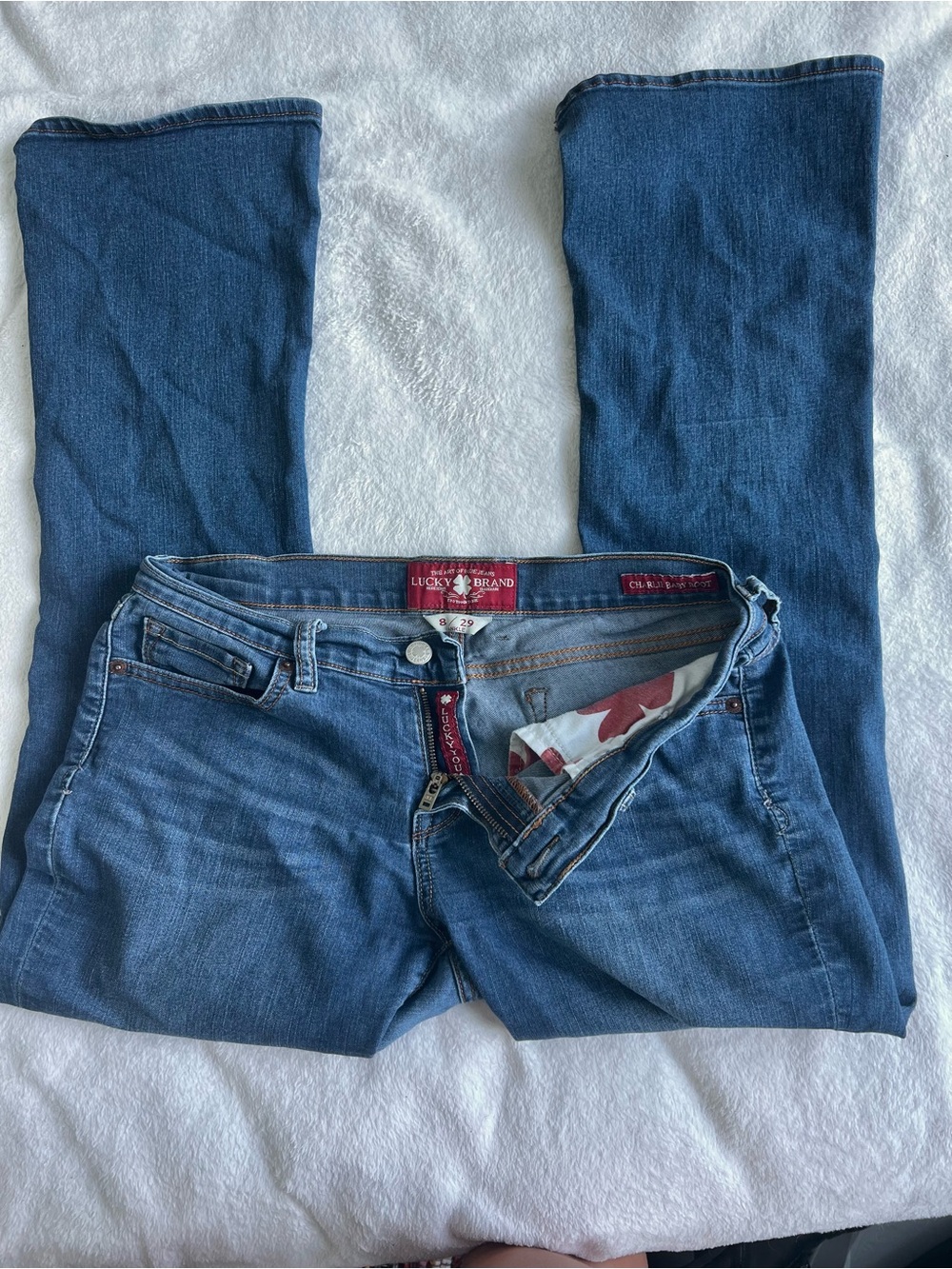 Vintage Lucky Brand Women's low rise Dark Blue Bootcut Jeans
